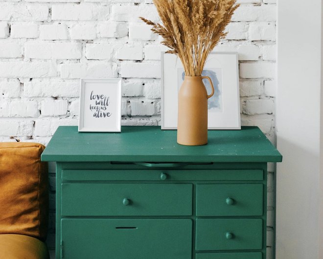 An image of a green closet